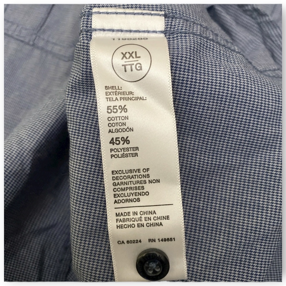 NWT Buffalo David Bitton Men’s Short-Sleeve Micro-Check Button-Up Shirt Size XL - Picture 5 of 10
